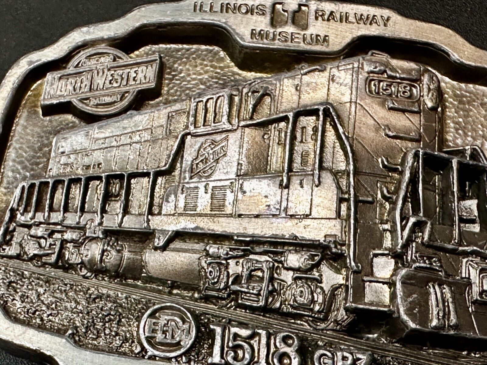 15q8 GPY North Western Train Engine Illinois RailWay Museum Belt Buckle