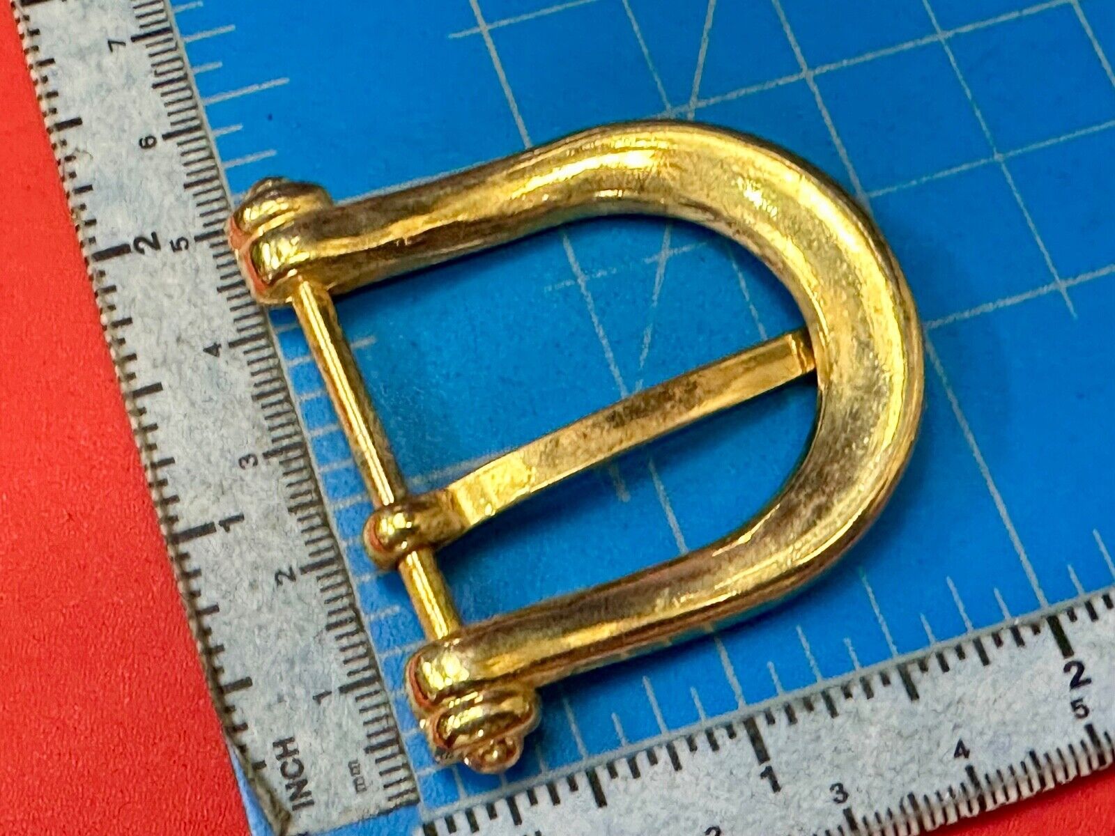 Vintage antique replacement smooth curves u shaped belt buckle