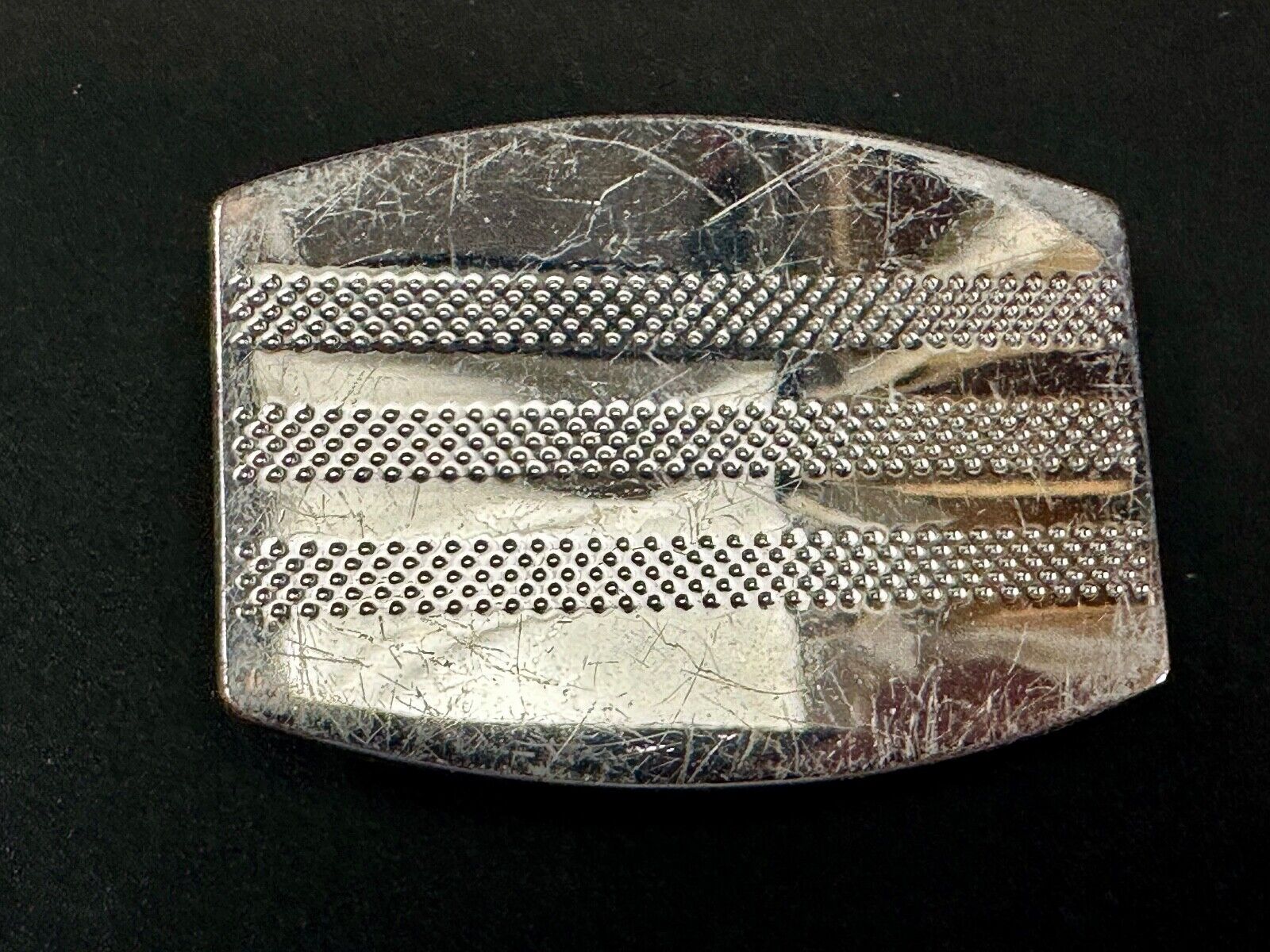 Vintage Adidas Lethal Silver Belt Buckle