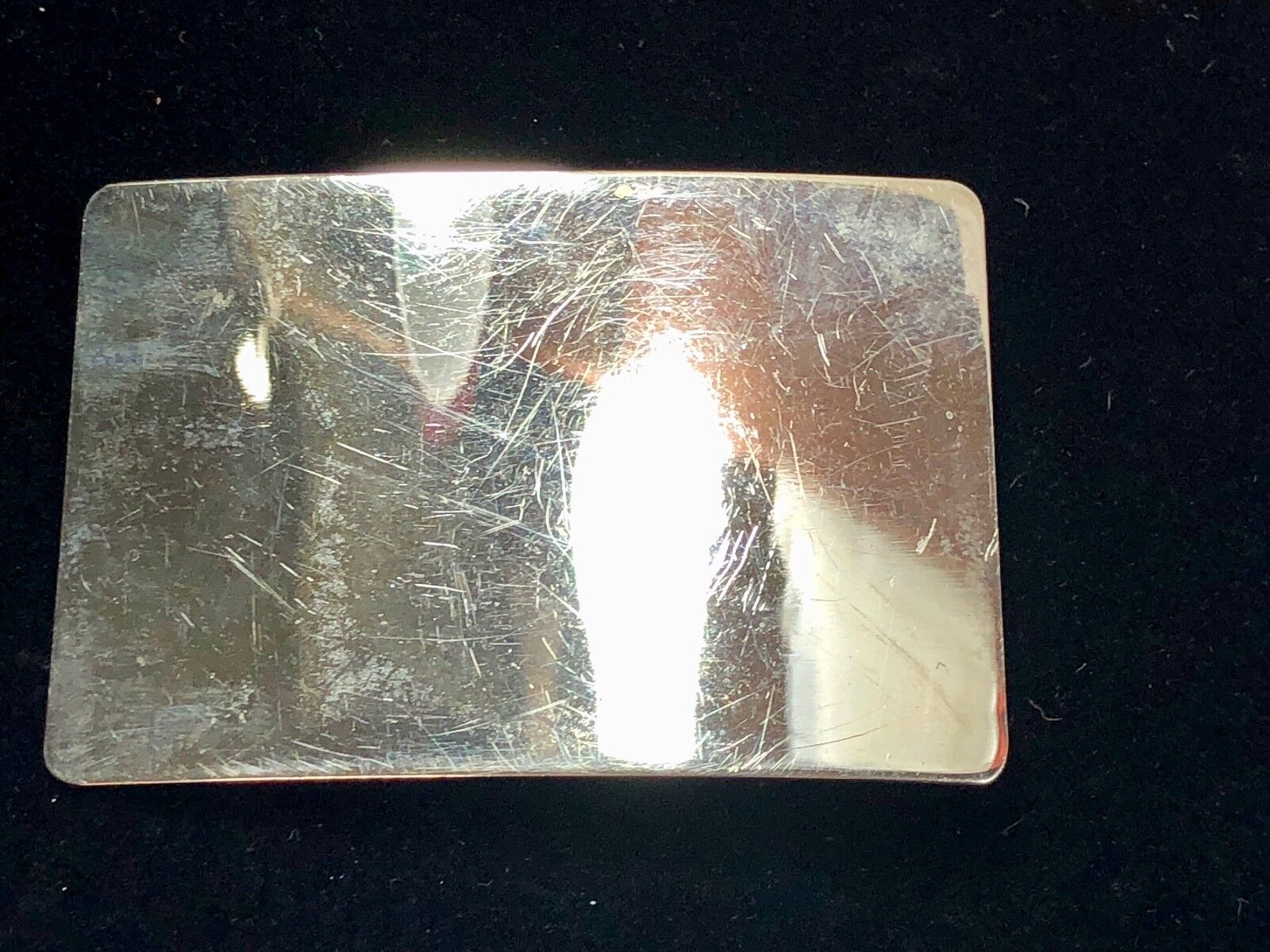 Vintage Gold tone Antique? Thin light metal Dress  Belt Buckle 