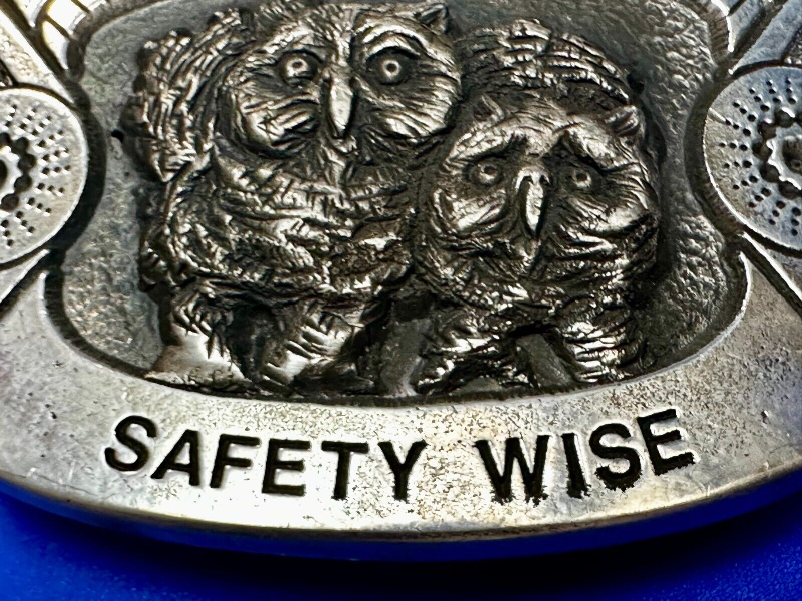 Andalex Resources Inc Safety Wise Night Owl Vintage Gary Prazen Belt Buckle
