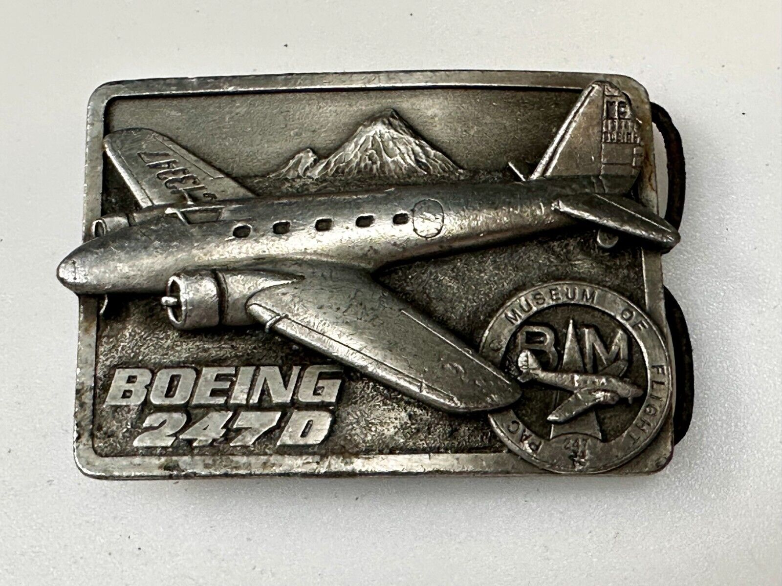 The Boeing 247D High Speed Aircraft Vintage 1986 Belt Buckle by Siskiyou