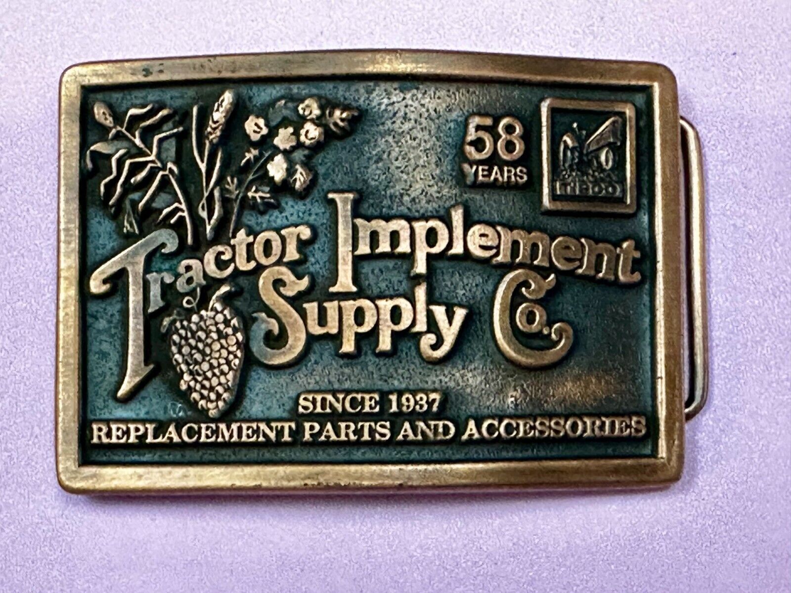58 Years TISCO Tractor Implement Supply company NOS Belt Buckle by Speccast