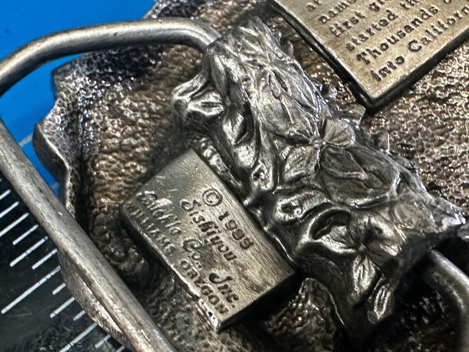 Ames Tools The Gold Rush of 1849 Commemorative Limited Siskiyou 90's Belt Buckle