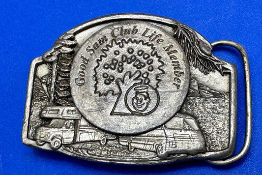 Vintage Good Sam Club Life Member Belt Buckle