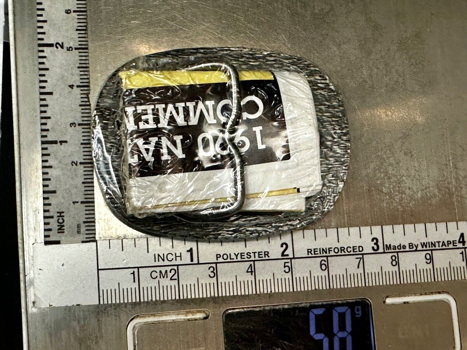 1990 NFR National Finals Rodeo  NOS Youth Size Hesston Commemorative Belt Buckle