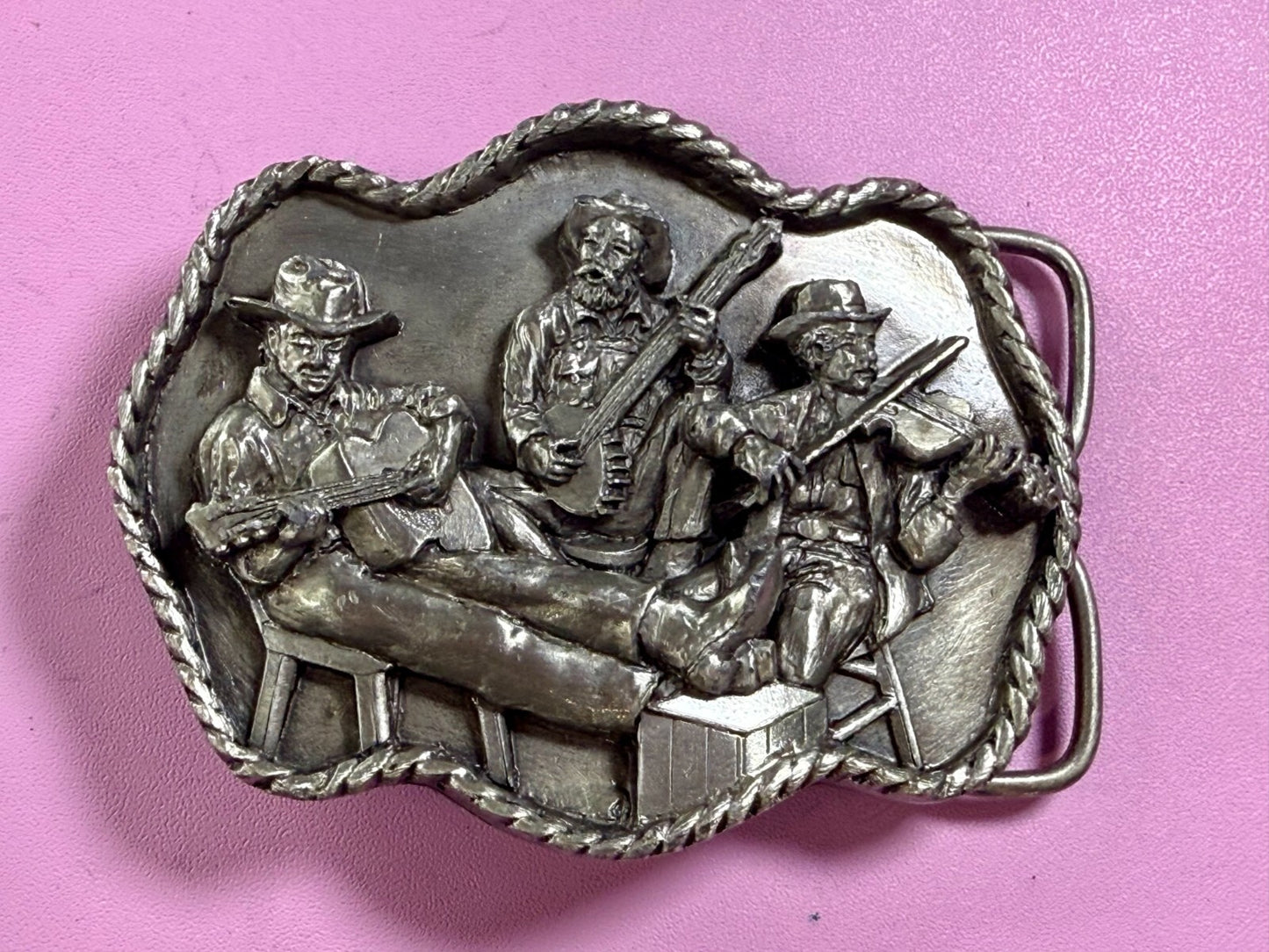 American Country Bluegrass Music Commemorate Vintage 1983 Siskiyou Belt Buckle