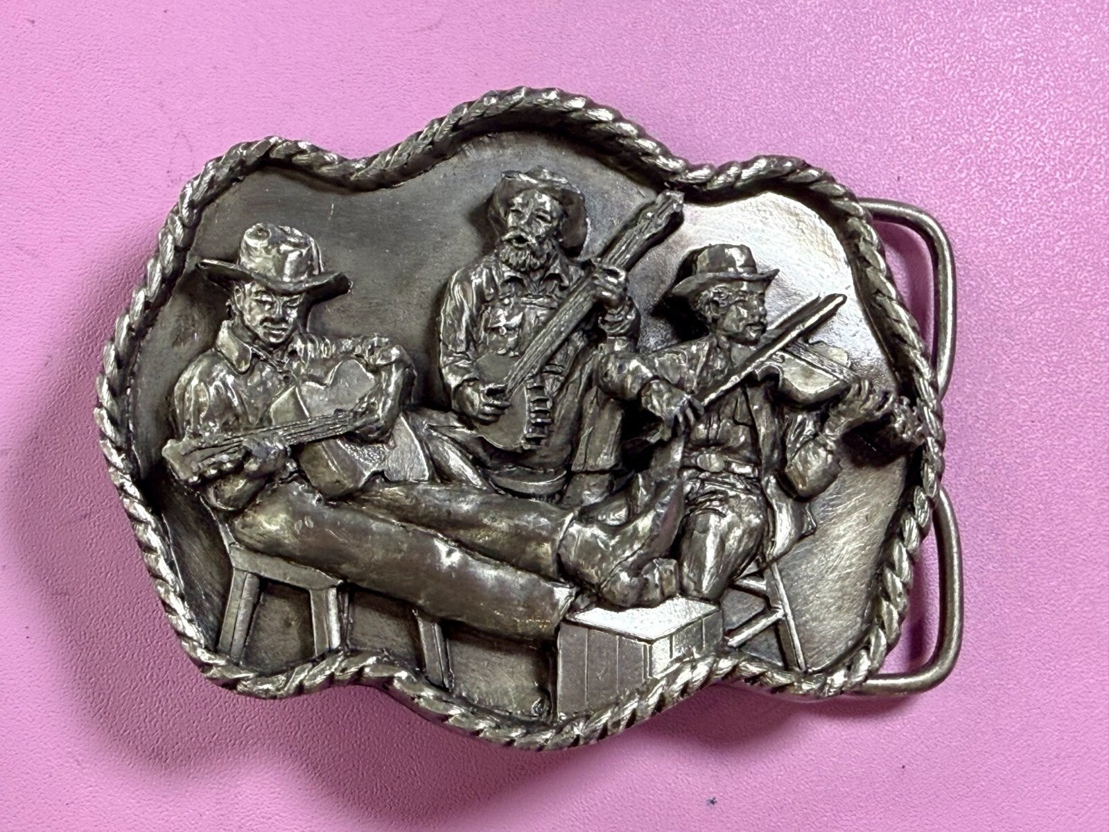 American Country Bluegrass Music Commemorate Vintage 1983 Siskiyou Belt Buckle