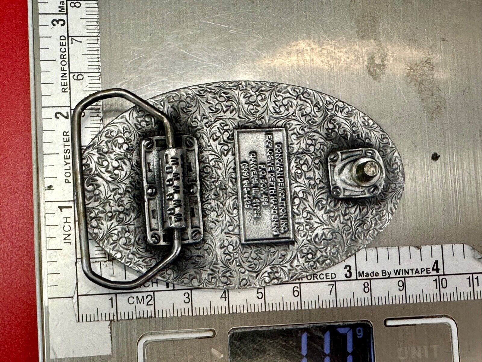 Thunderbird DOOIEDH Donovan Demolition Explosive Depth Hardening belt buckle