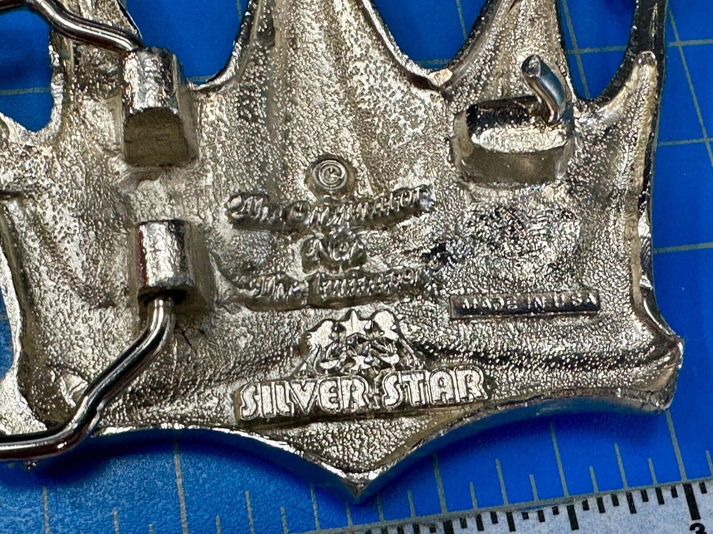 5 point CROWN Shaped Cutout Belt Buckle by Silver Star, 'The Originator