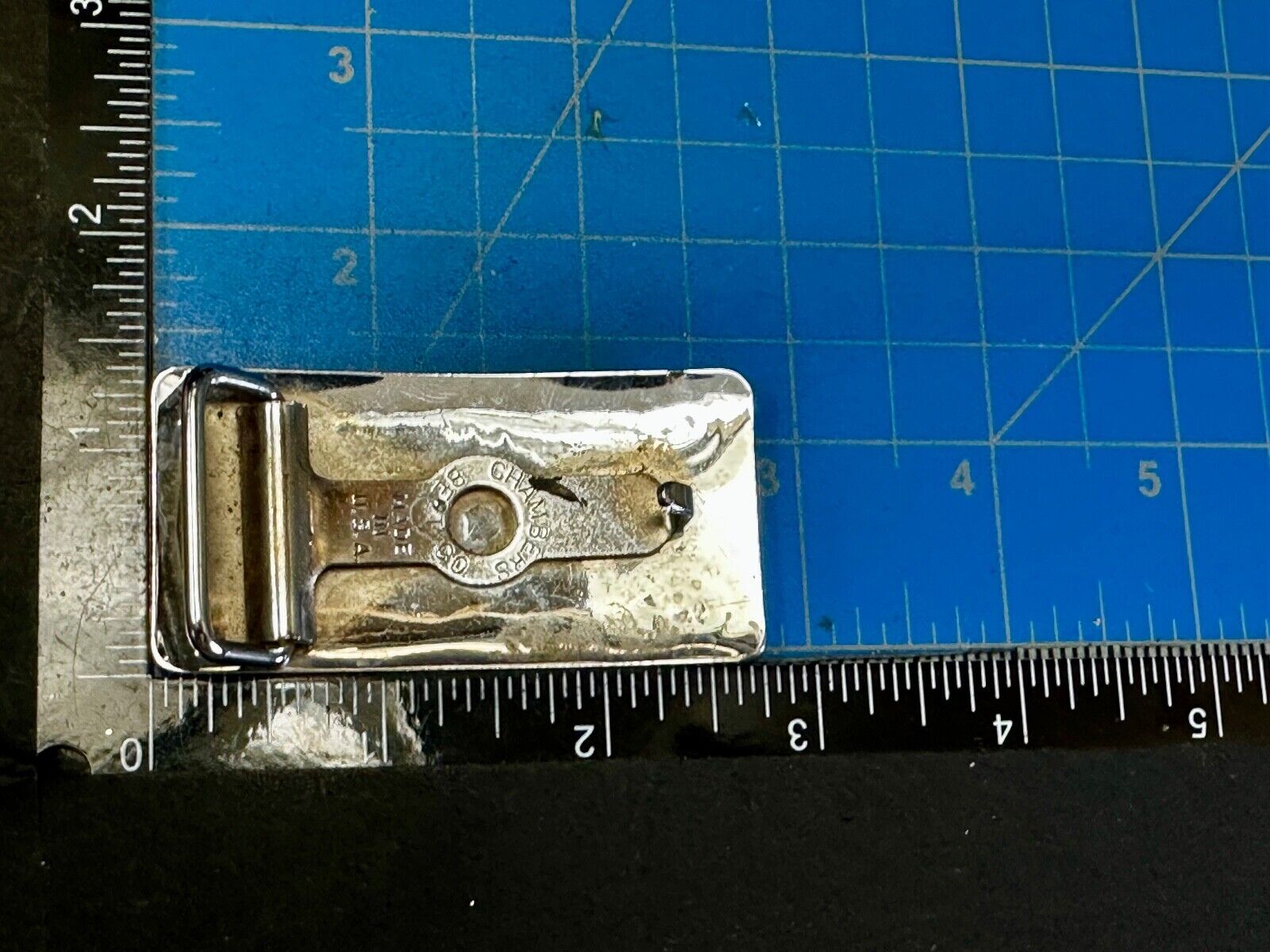 Vintage Horse Head USA Silver Tone  Belt Buckle by Chambers Belt Co