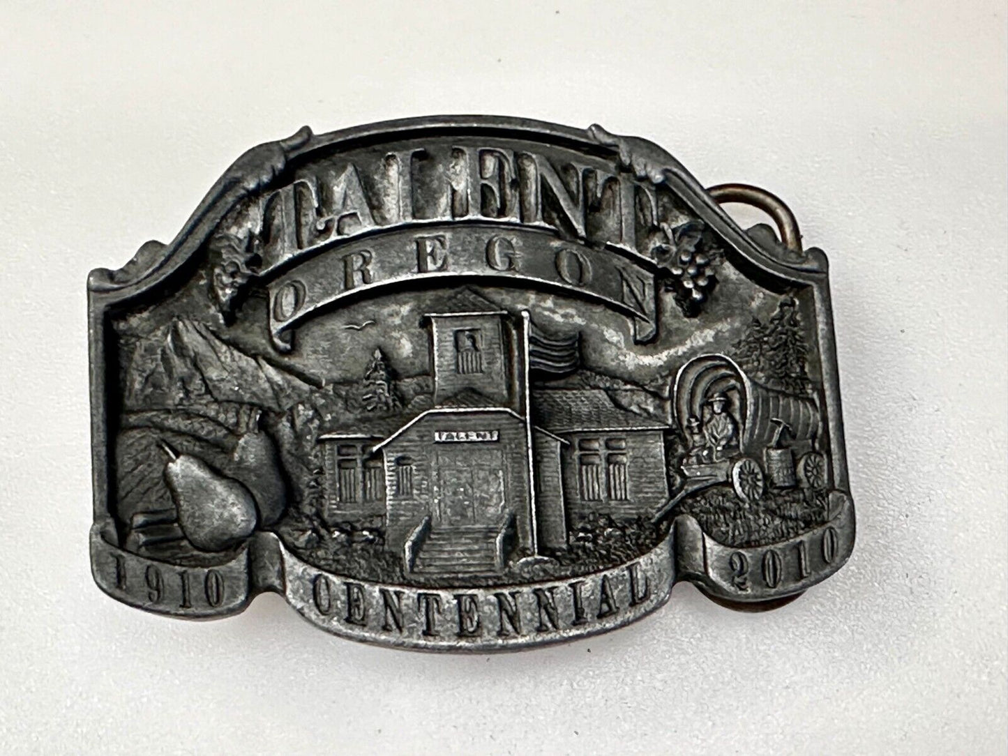 Talent Oregon Centennial Celebration 1910-2010 Commemorative Belt Buckle