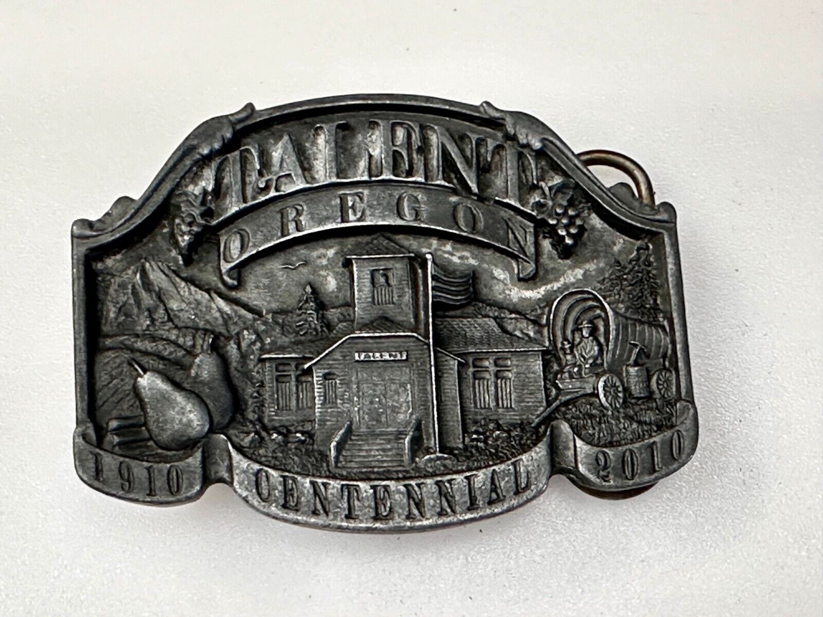 Talent Oregon Centennial Celebration 1910-2010 Commemorative Belt Buckle