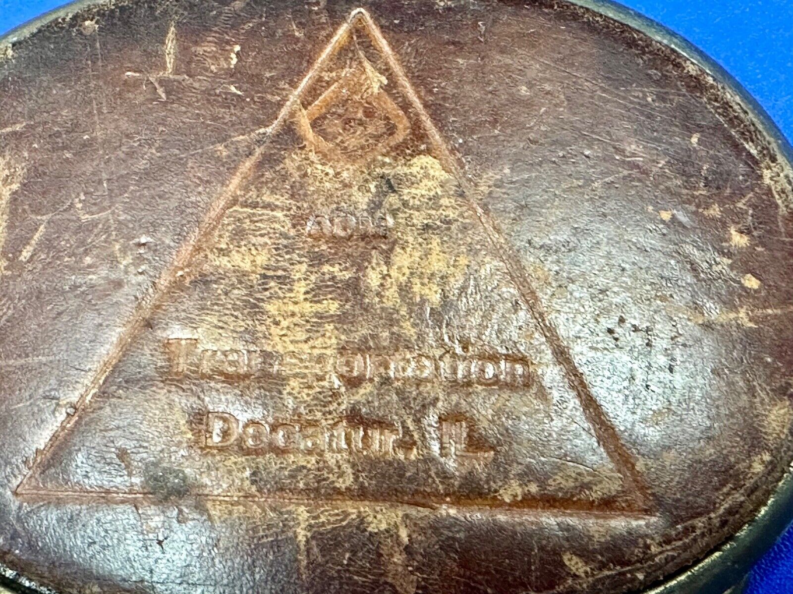 Vintage leather belt buckle by El Cid to restore of craft project