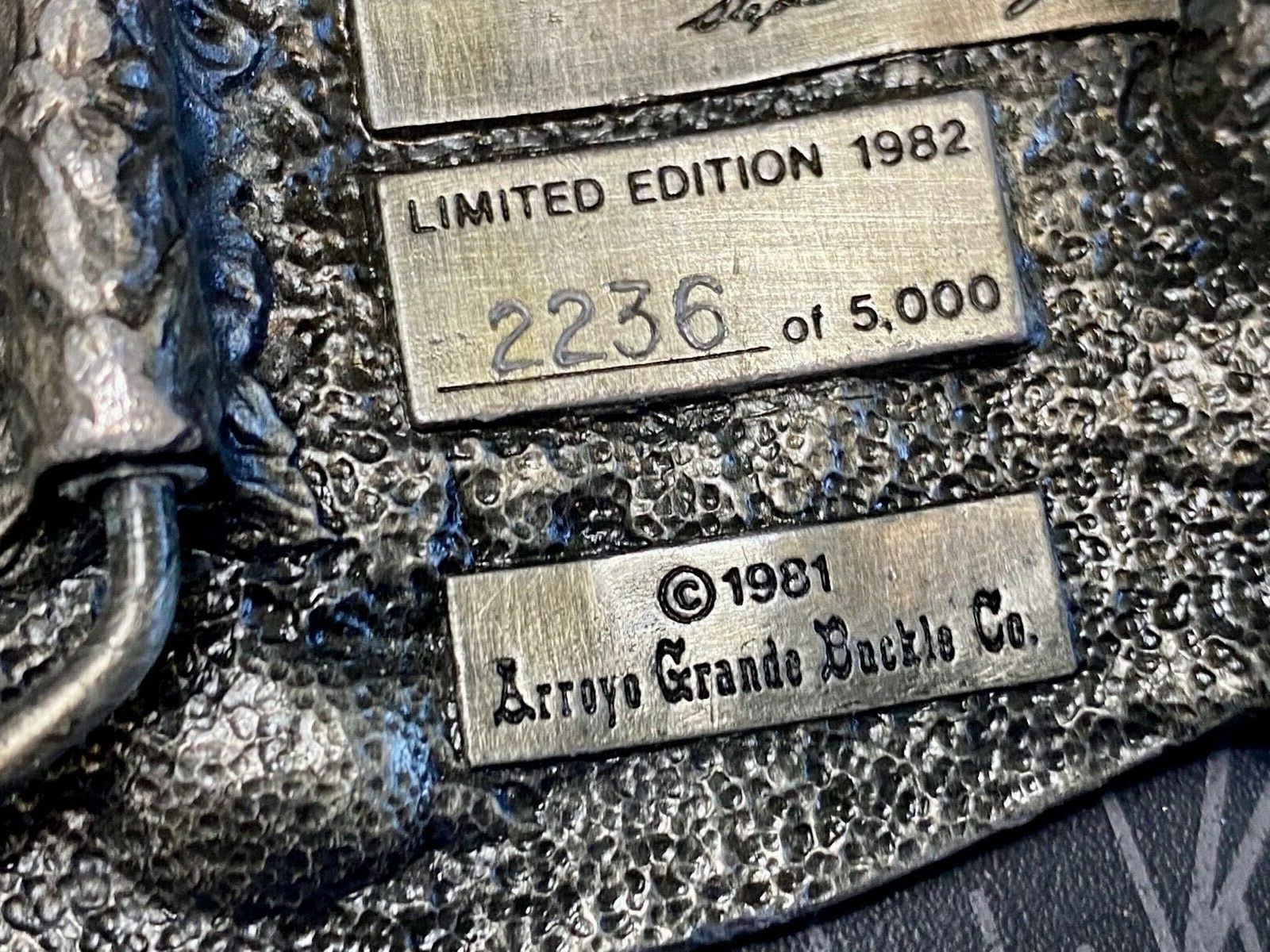 The Great Southwest 1982 Limited Ed. Commemorative Vintage Belt Buckle 