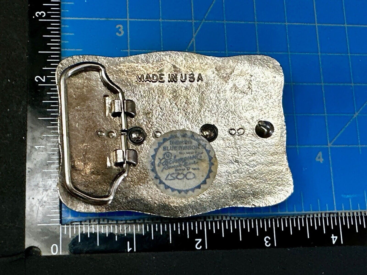 Two Square Pattern on western USA made western Belt Buckle