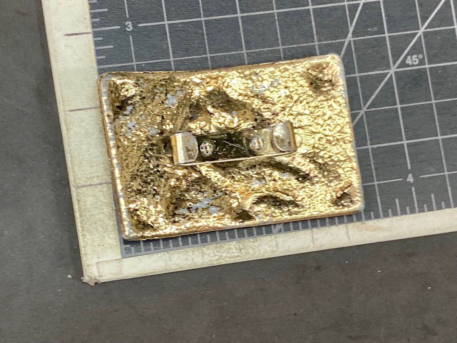 Beautiful Woman - Raised Dimension On Gold Tone Belt Scarf Tie Slide Buckle 