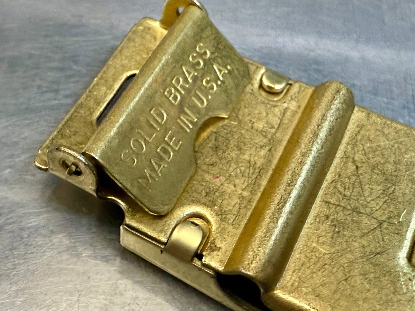 Vintage Cub Scouts Uniform BSA Replacement Solid Brass Belt Buckle