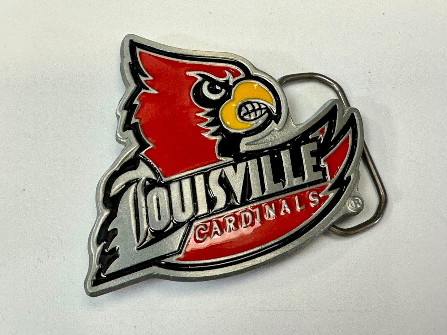 University of Louisville Cardinals NCAA Pewter Belt Buckle  ultimate fan gift!