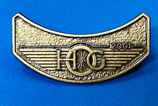 2001 Club pinback Harley Davidson Owners Group HOG Pin for Jacket or Vest
