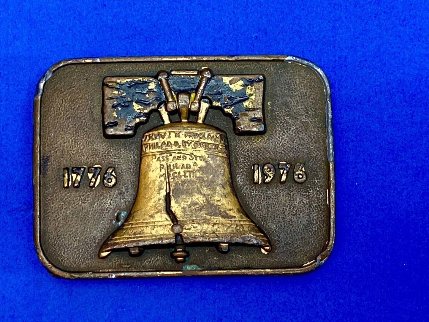 Bicentennial Liberty Bell  USA America Patriotic Belt Buckle 1776 - 1976 By Ubc