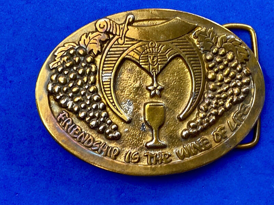 Vintage 1984 - Aahmesd Temple Friendship is the way of life shriners bebb shrine
