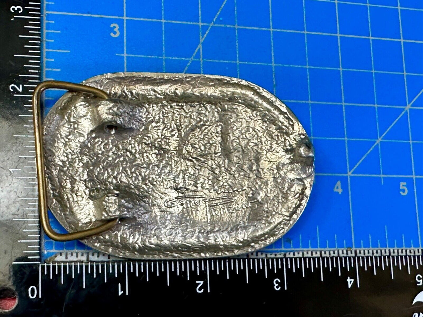 Utah Railway Co Vtg Train Railroad 83 Years - Gary Prazen Sculpture Belt Buckle