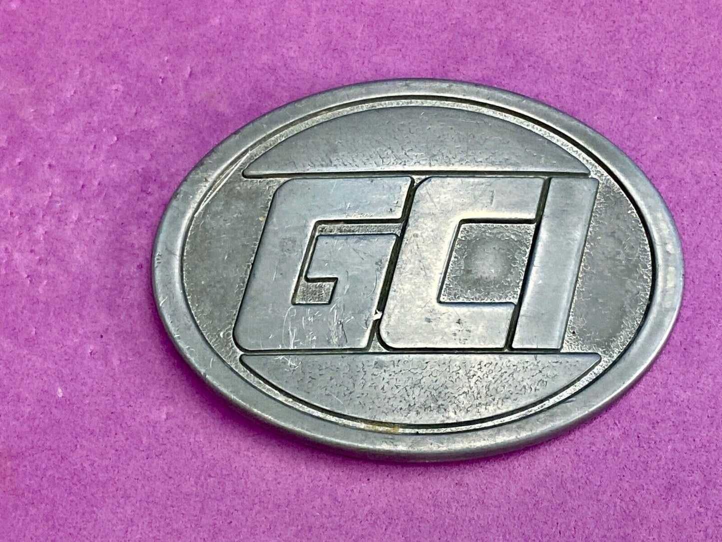 Vintage General Communication Inc.  GCI - promotional belt buckle 
