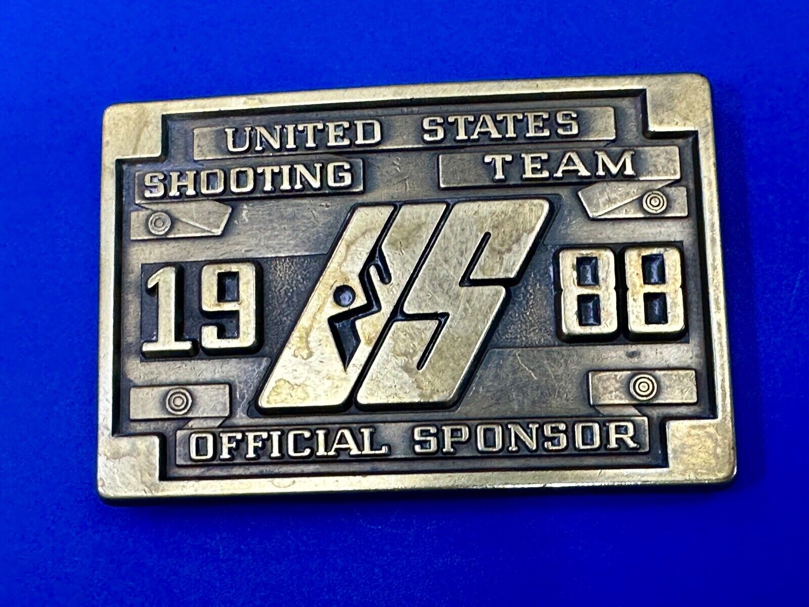 1988 US Olympics Shooting Team Vintage belt buckle
