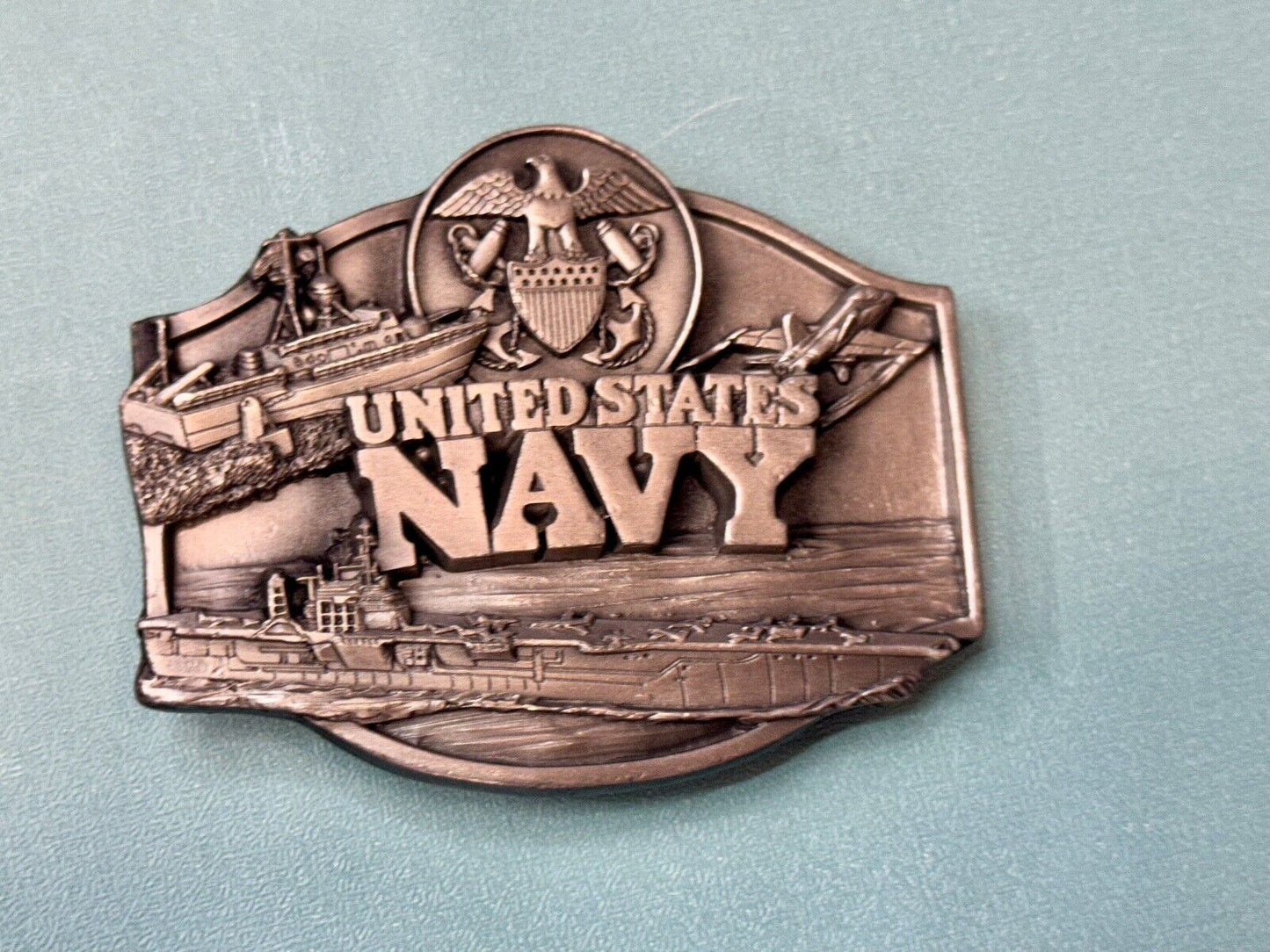 United States Navy USA Continental Congress Vintage 1987 Belt Buckle by Siskiyou