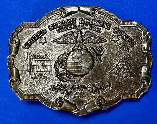 USMC United States Marine Corp Vintage Lewis Belt Buckle