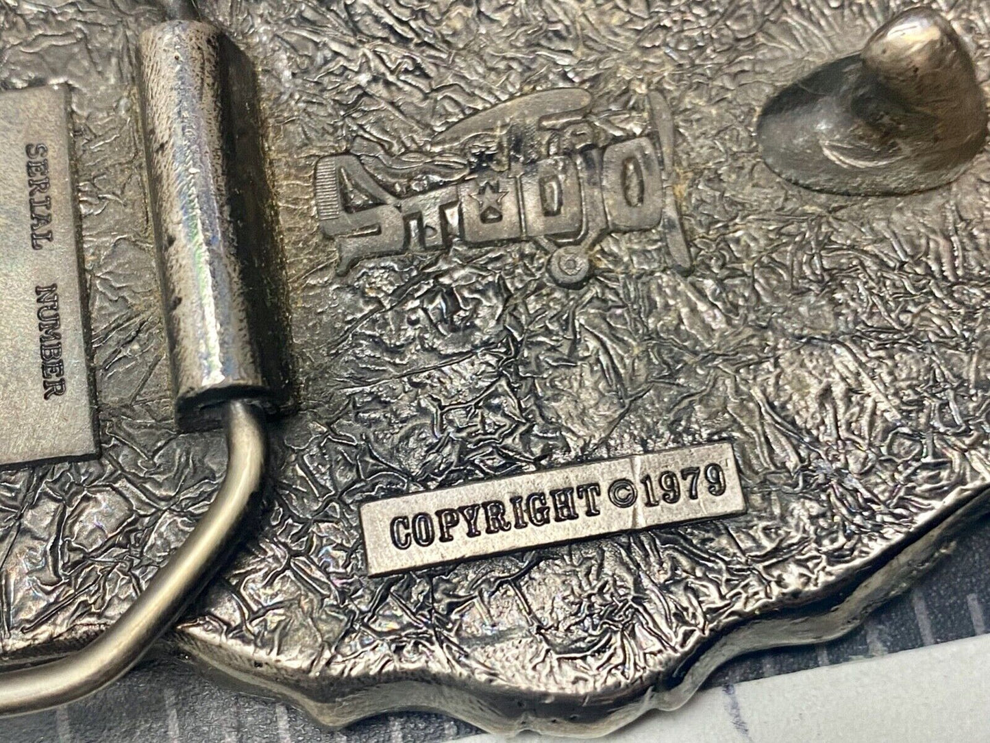 Amazing - Hunting Diving Flying American Eagle Belt Buckle - Vintage 1979 Studio
