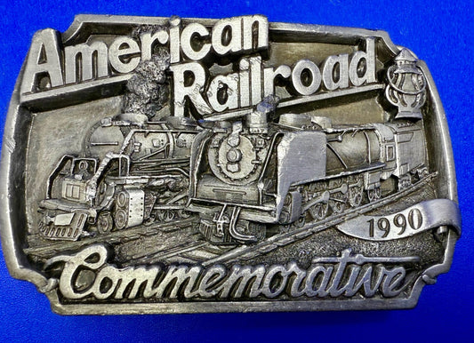 Vintage Historic American Railroad 1990 Commemorative Arroyo Grande Belt Buckle