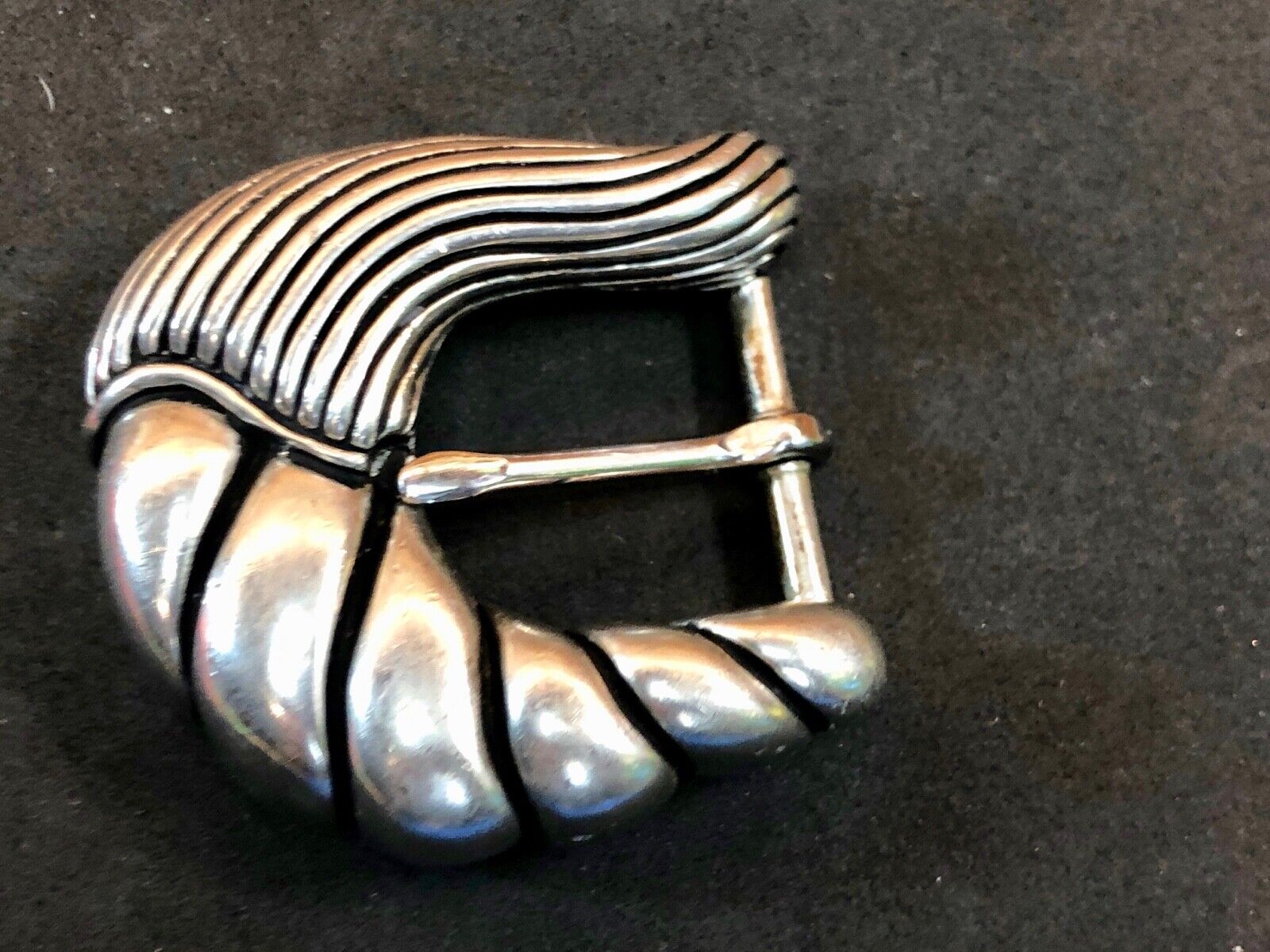 Vintage  silver tone dress women’s ladies belt buckle.  #1122 Vicenza 
