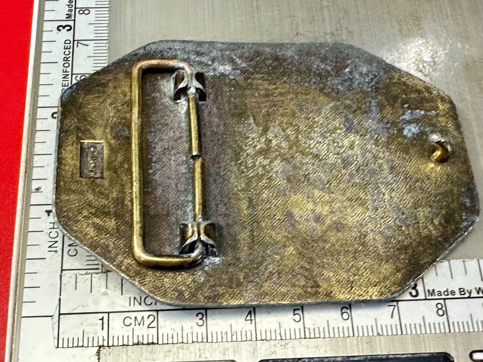 Train Engine Steam Locomotive RR collectors  Vintage 70s belt buckle by Avon