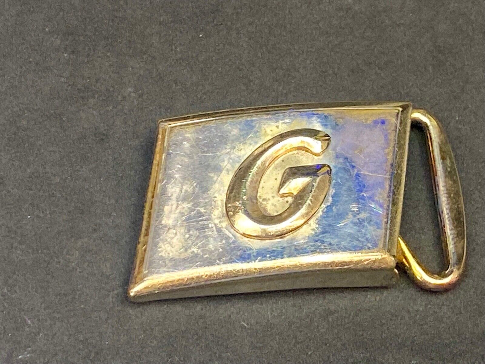 Vintage Hickok Usa Alphabet Letter "G" 1.5" Monogram Belt Buckle