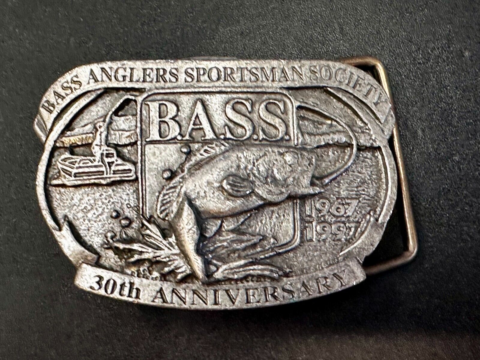 Bass Anglers Sportsman Society 30th Anniversary Club Belt Buckle