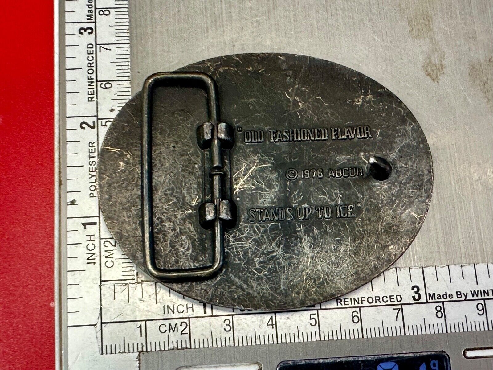 BARRELHEAD ROOT BEER MUG SODA ADVERTISING VINTAGE 1970's BELT BUCKLE by ADVOR