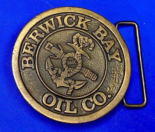 Berwick Bay Oil Company Atchafalaya River In Louisiana Belt Buckle By Hit Line