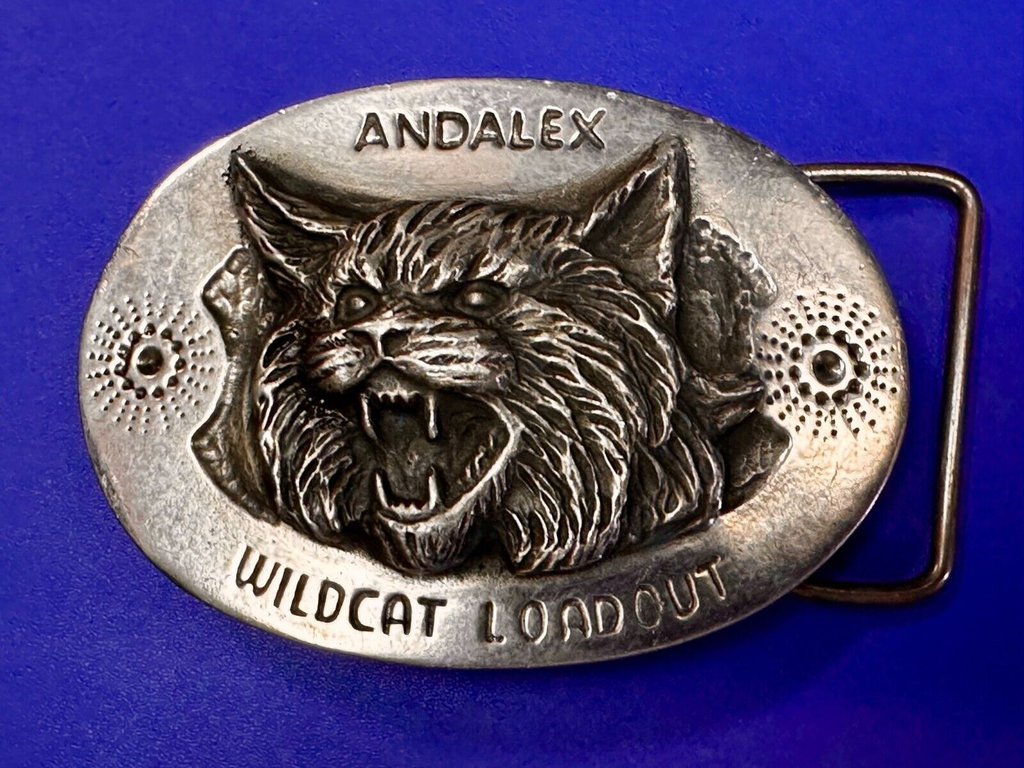 Andalex Wildcat Loadout Vintage Sculpture Belt Buckle by Artist Gary Prazen
