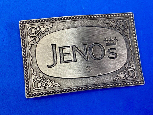 Vintage Jeno's Pizza Rolls Belt Buckle Junk Food Lewis Frozen Dorm Jenos 