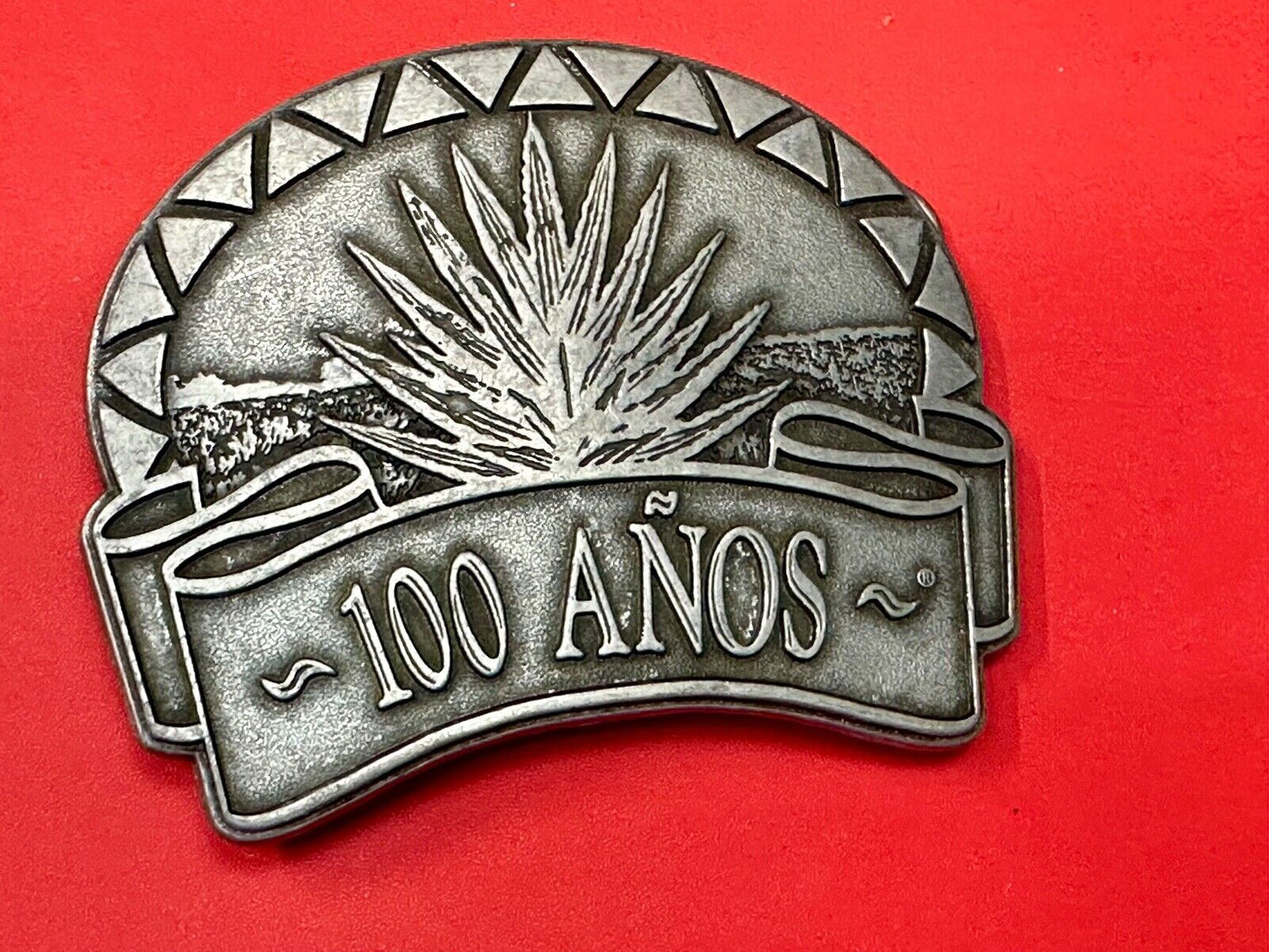 100 Anos (Years) Tequila Company Promo Advertising Belt Buckle