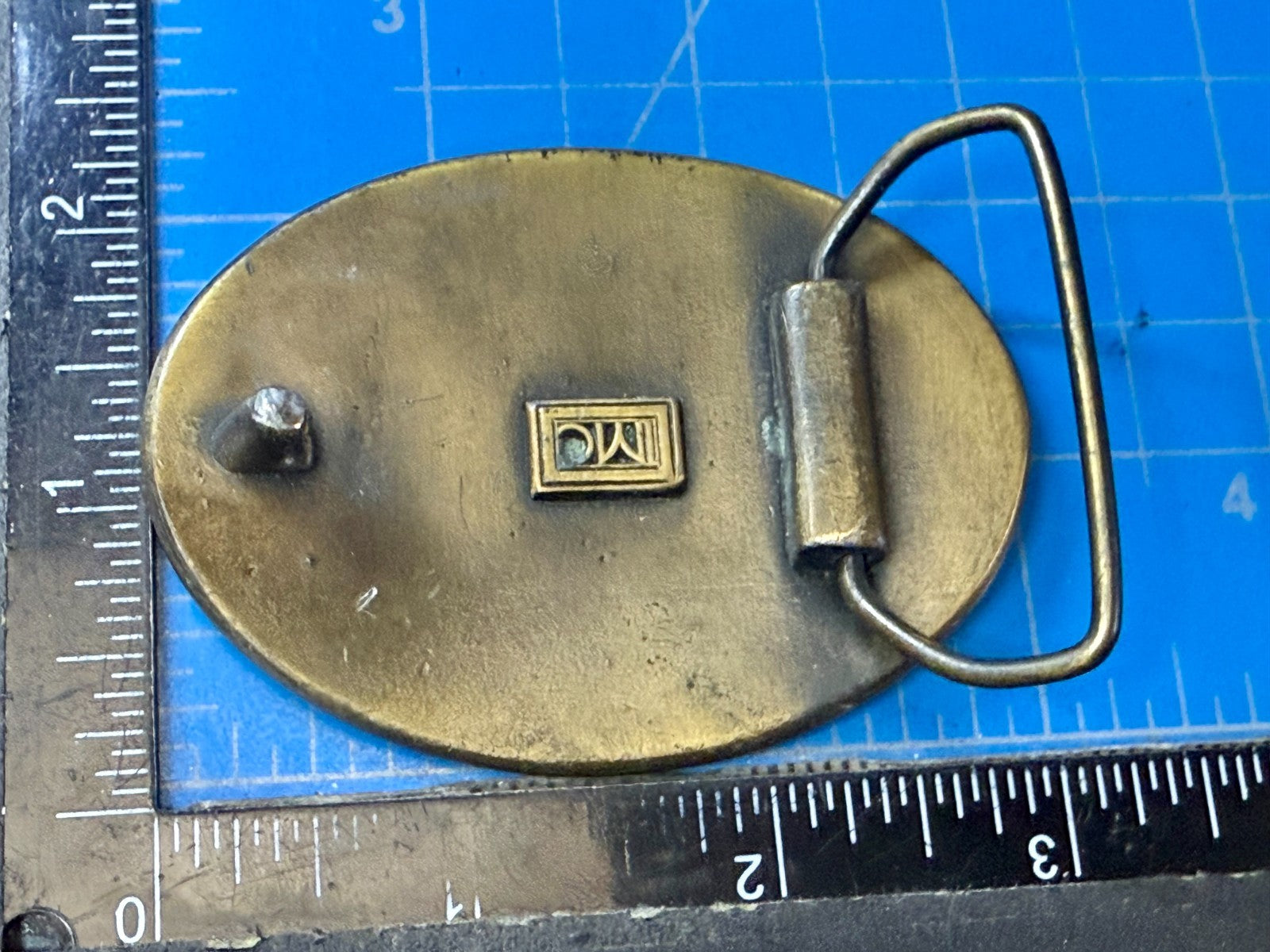 TRW Automotive Parts Advertising Promo Vintage Indiana Metal Craft Belt Buckle