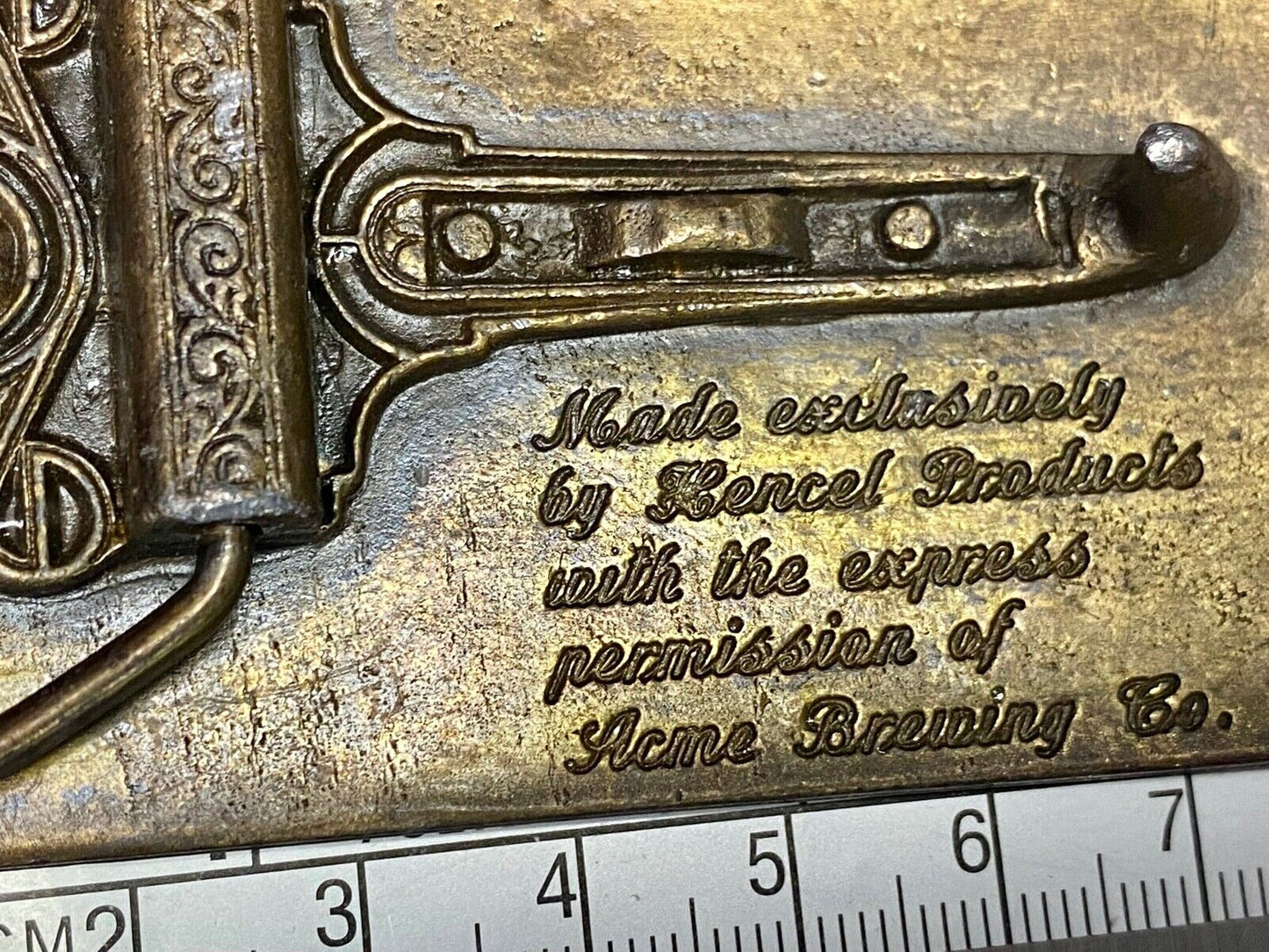 Acme Beer Brewing Company Collectors Hpc Belt Buckle San Fransisco California 