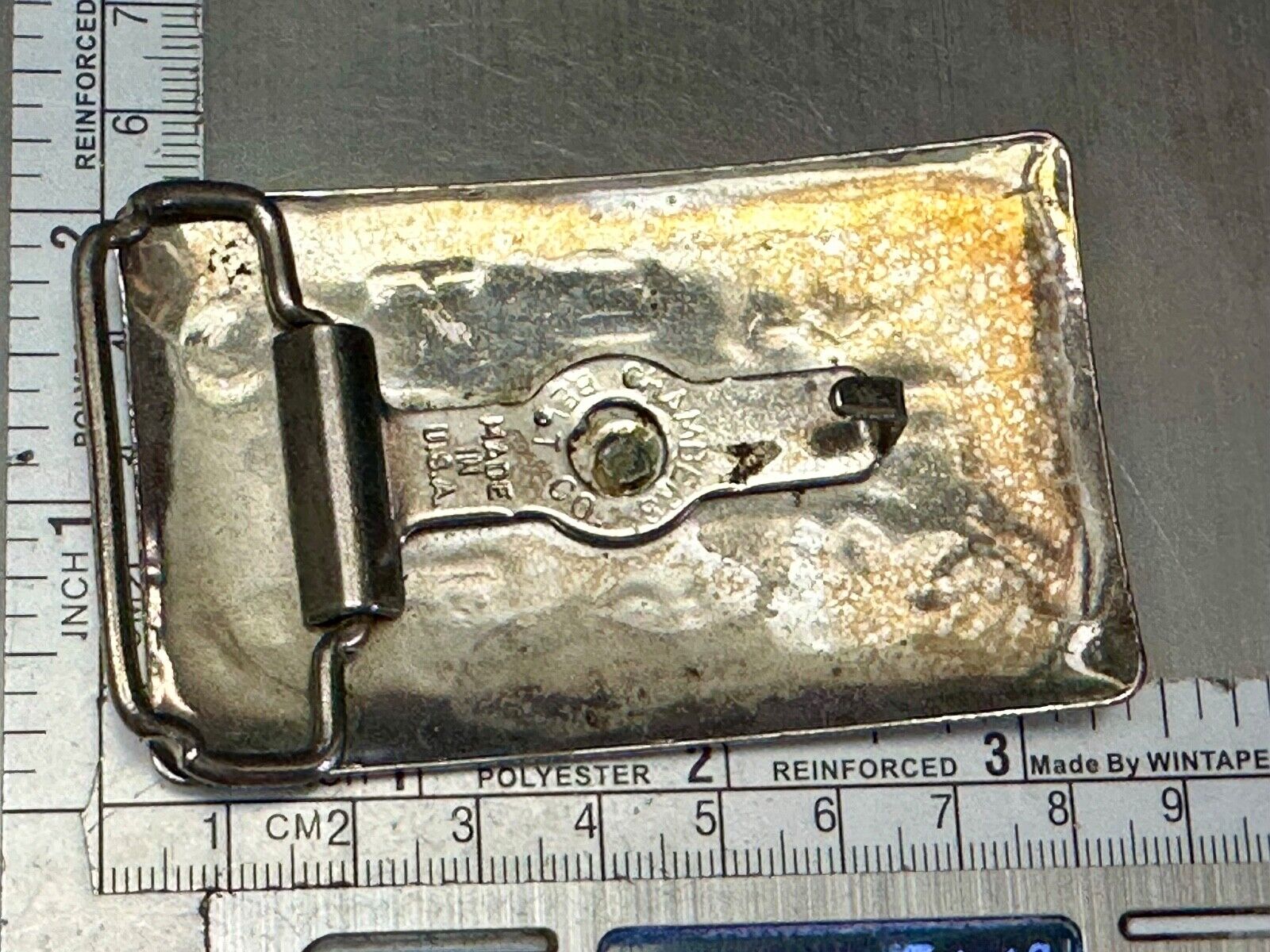 Vintage Chambers Western Cattle Branding Signs Belt Buckle without Centerpiece