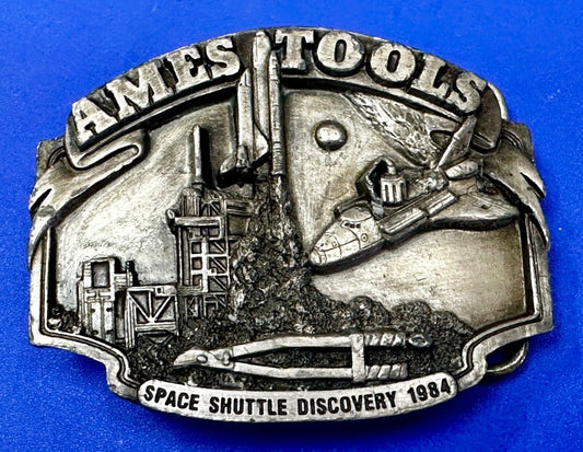 Ames Tools Space Shuttle Discovery 1984 Commemorative 90's Limited Belt Buckle