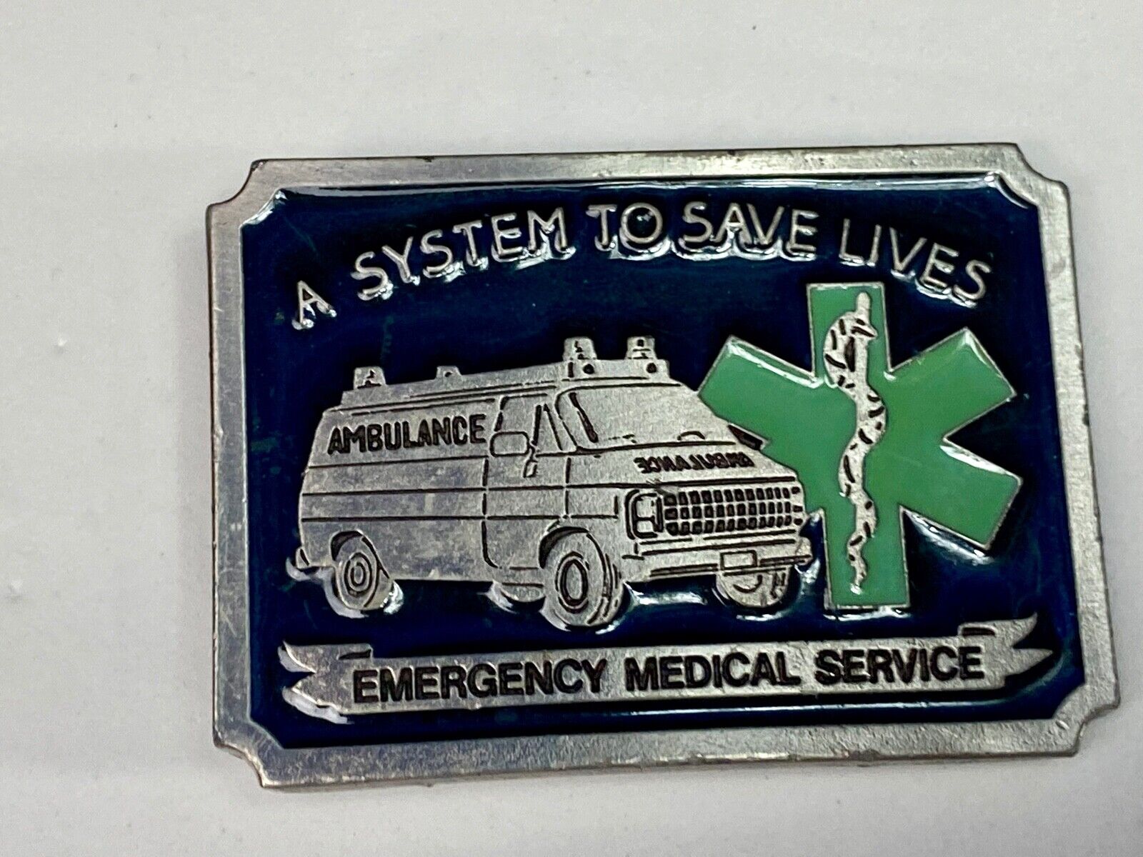 A System To Save Lives, Ems, Emergency Medical Service Belt Buckle