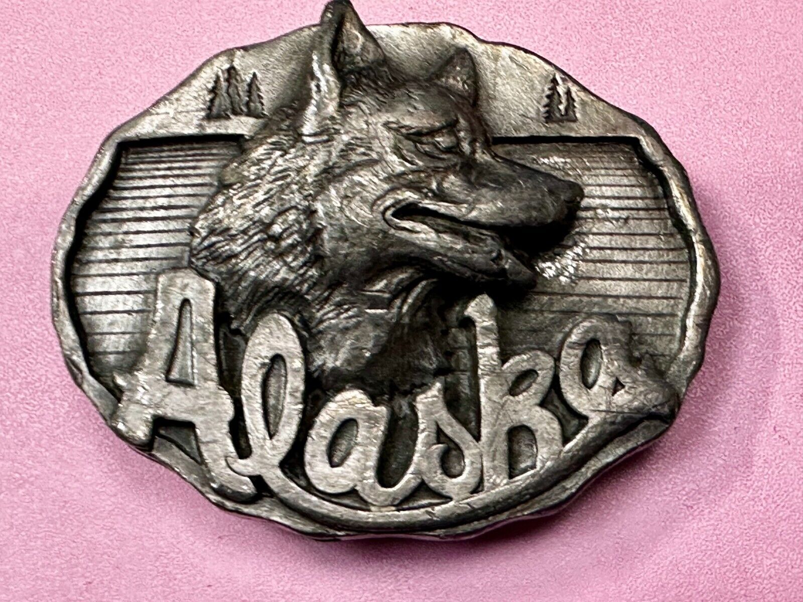 Alaskan Siberian Husky sled dog Commemorative 1987 Belt Buckle by J&H Sales
