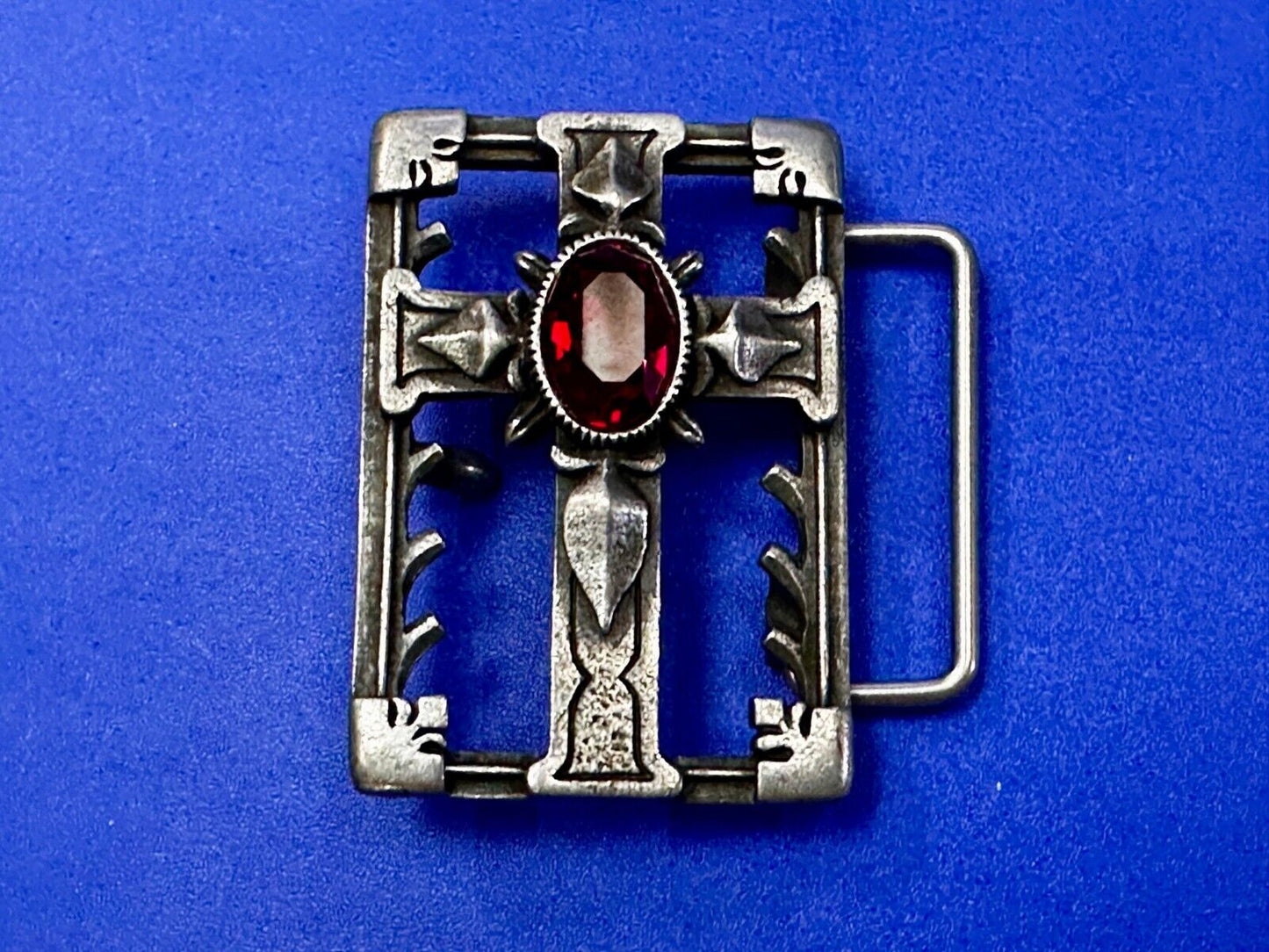 Alchemy Gothic Cross Openwork Centerpiece 2004 Belt Buckle Made in England