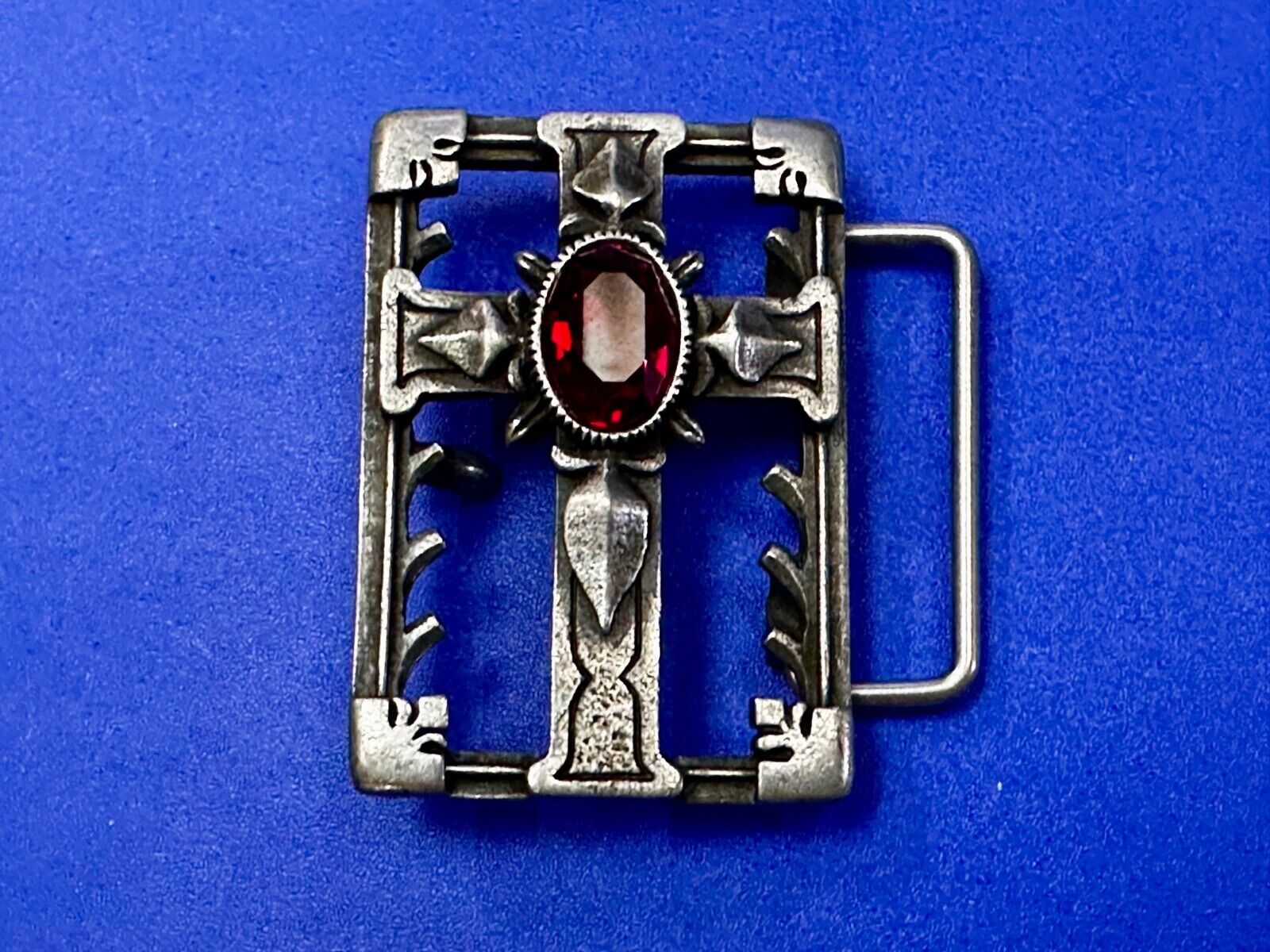 Alchemy Gothic Cross Openwork Centerpiece 2004 Belt Buckle Made in England